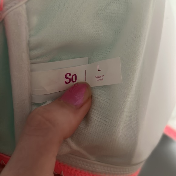 SO Teal Halter Swim Suit Too, Size Juniors Large - Picture 7 of 8